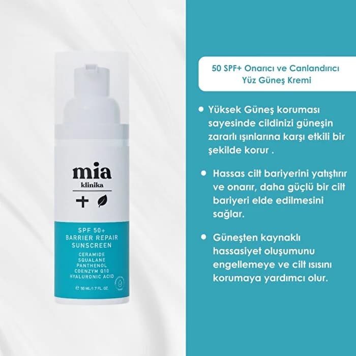 [8684438670213] واقي شمس +SPF 50 لإصلاح حاجز البشرة من ميا كلينيكا 50 مل