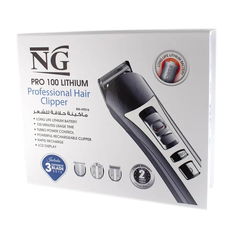 [6291100272761] ماكينة حلاقة الشعر برو ليثيوم من ان جي NG PRO 100 LITHIUM