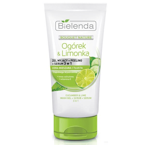 [5902169022396] Bielenda 3IN1 GEL+SCRUB+SERUM CUCUMBER & LIME 150 Gm