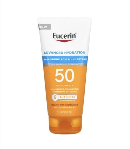 [072140032258] كريم واقي شمس spf50 خال من العطور من يوسرين 150 مل Eucerin