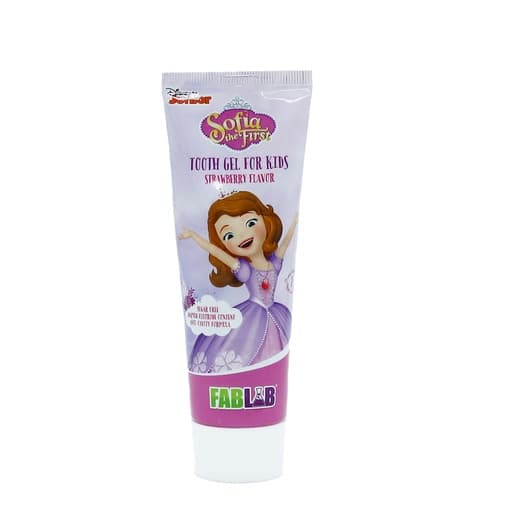 [6224002283252] معجون اسنان للاطفال بنكهة الفراولة بعدة اشكال من فاب لاب 75 مل - Sofia the First